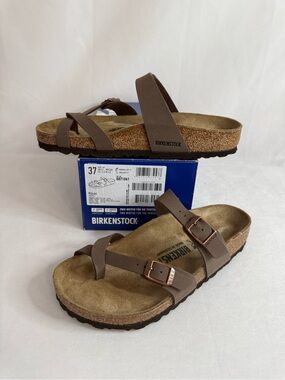 Birkenstock Women's Mayari Birko-Flor Sandals Mocha 37